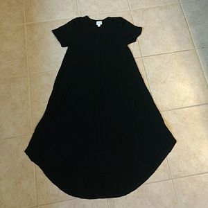 LuLaRoe Carly solid black ribbed XS